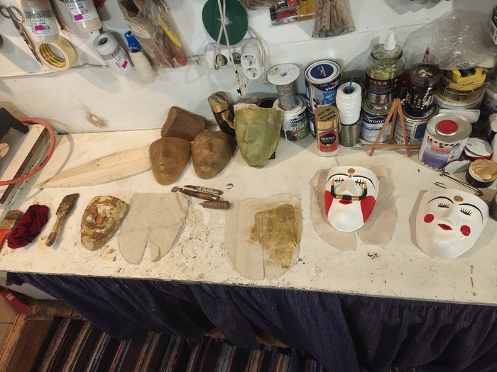 Genitsaros/Boula decorative mask small size Photo 4