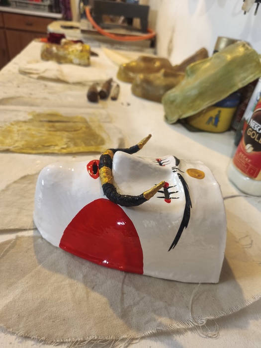 Genitsaros/Boula decorative mask life size Photo 7