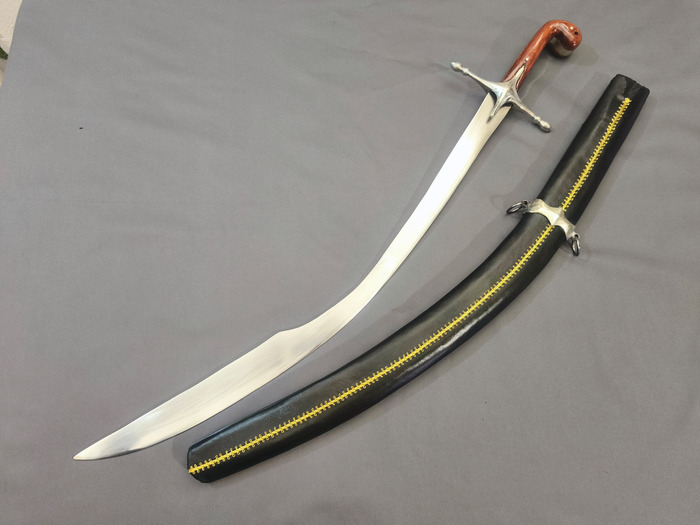 Pala kilic rebels mild steel leather scabbard Photo 2