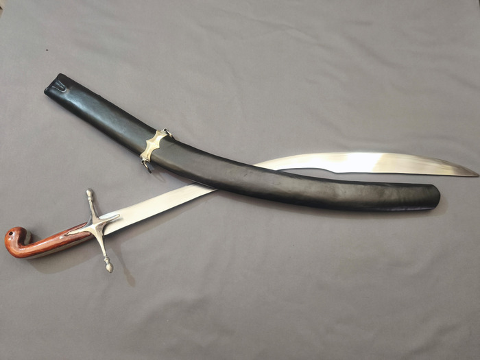 Pala kilic rebels mild steel leather scabbard Photo 3
