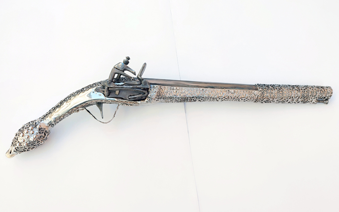 celina ledenica silver pistol miquelet 53cm Photo 2