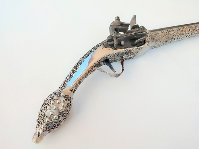 celina ledenica silver pistol miquelet 53cm Photo 3