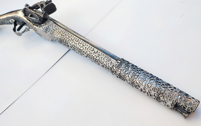 celina ledenica silver pistol miquelet 53cm Photo 7
