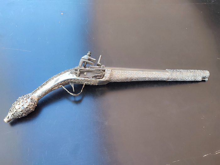 celina ledenica silver pistol miquelet 53cm Photo 9
