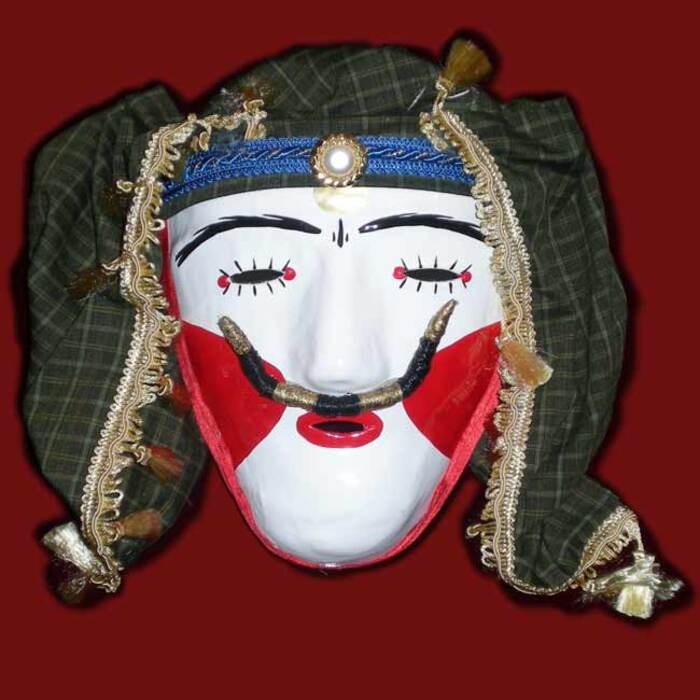 Genitsaros/Boula decorative mask life size Photo 4
