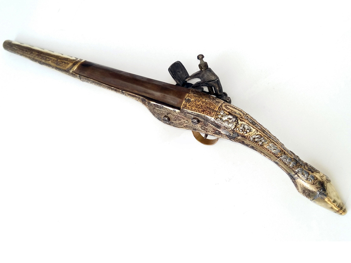 Albanian Rat Tail Pistol 52cm Photo 12