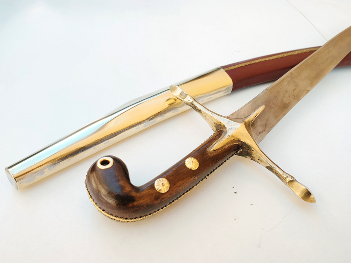 Shamshir Brass Mild Steel 92cm Photo 3