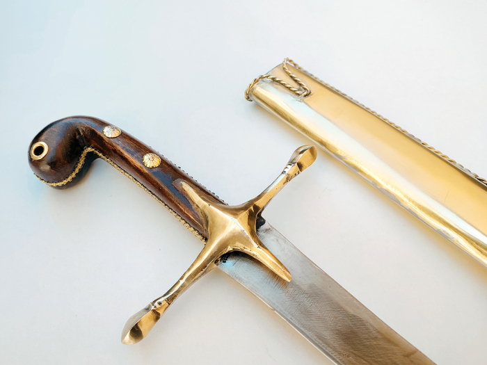 Shamshir Brass Mild Steel 92cm Photo 8