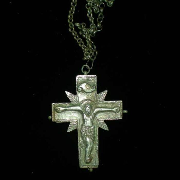Cross Silver carved Photo 2