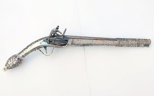 celina ledenica silver pistol miquelet 53cm Photo 2