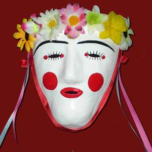 Bride's mask decorative large