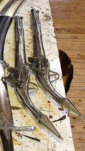 Albanian Rat Tail Pistol Silver 52cm Photo 6