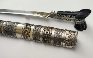 Yataghan carved Inserts Steel (72cm yatagan) Photo 4