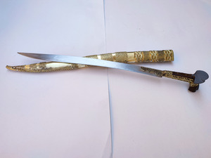 Yataghan carved Inserts Steel (72cm yatagan) Photo 9