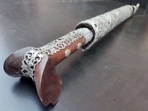 Yataghan carved Inserts mild steel (72cm yatagan) Photo 5