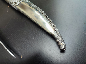 Yataghan carved Inserts mild steel (72cm yatagan) Photo 8