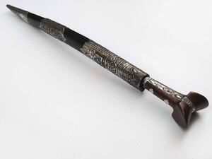 Yataghan Carved with leather (72cm yatagan) Photo 7