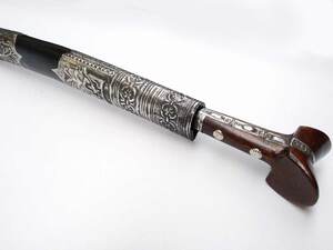 Yataghan Carved with leather (72cm yatagan) Photo 6