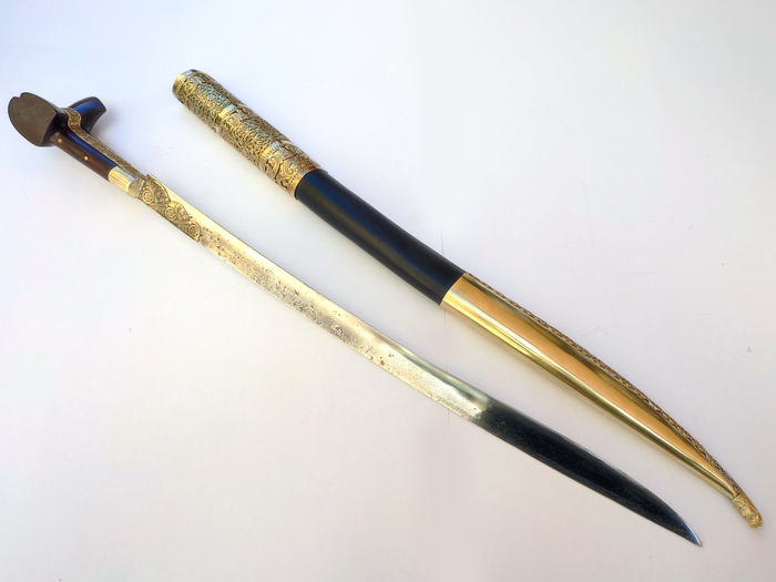 Yataghan carved Inserts Steel (72cm yatagan) Photo 2