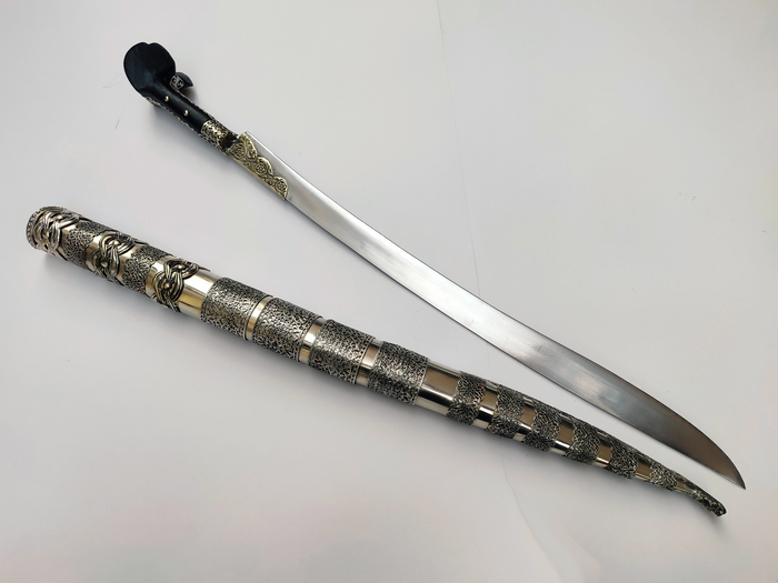 Yataghan carved Inserts Steel (72cm yatagan) Photo 3