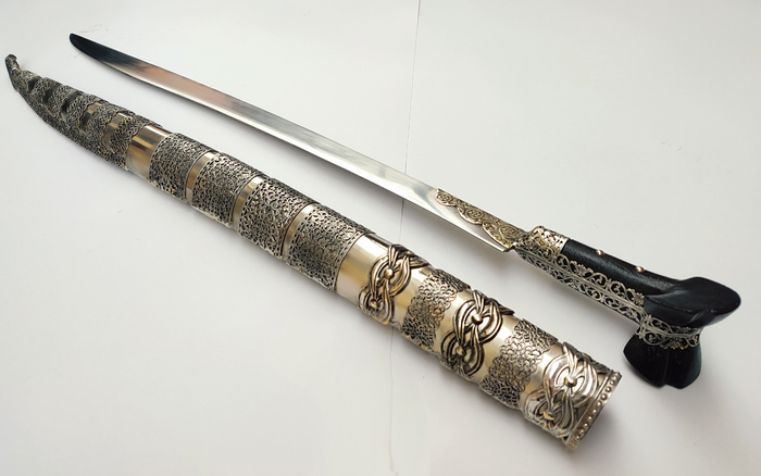 Yataghan carved Inserts Steel (72cm yatagan) Photo 2