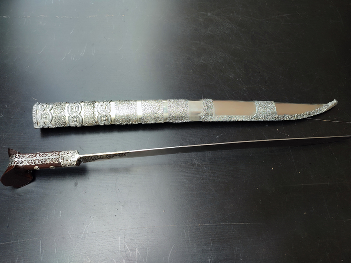 Yataghan carved Inserts mild steel (72cm yatagan) Photo 4