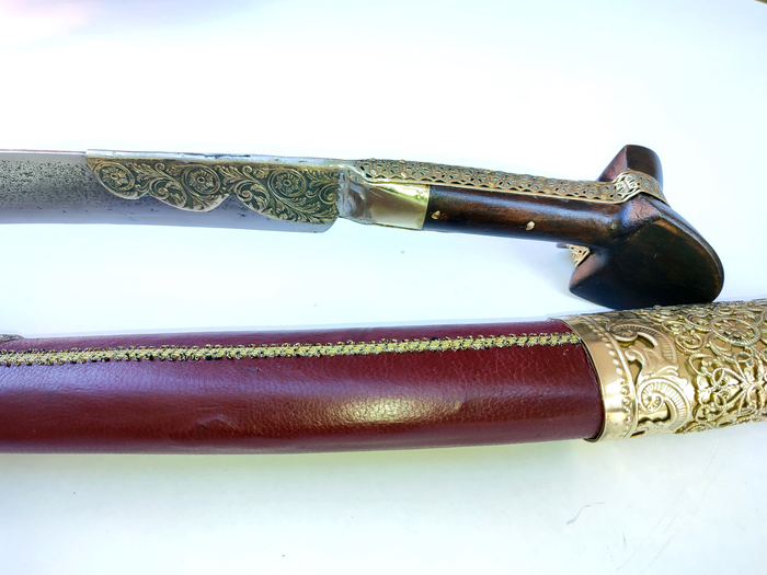 Yataghan carved Inserts (72cm yatagan) Photo 6