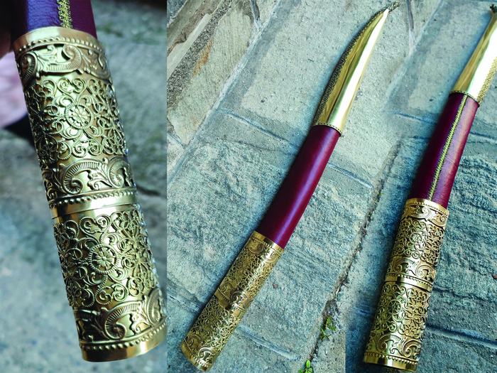 Yataghan carved Inserts (72cm yatagan) Photo 3