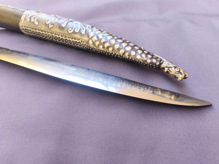 Yataghan Carved with leather (72cm yatagan) Photo 15