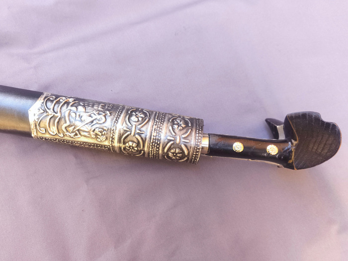 Yataghan Carved with leather (72cm yatagan) Photo 11