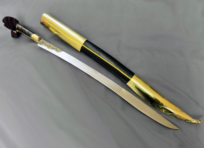 Yataghan Brass mild steel (72cm yatagan) Photo 2
