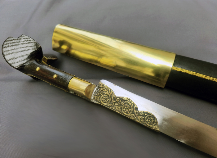 Yataghan Brass mild steel (72cm yatagan) Photo 3