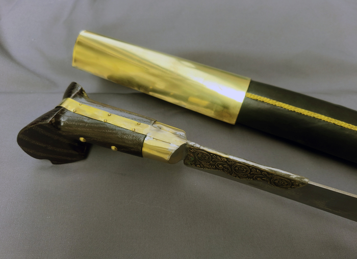Yataghan Brass mild steel (72cm yatagan) Photo 6